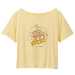  Prana Women's Journeyman Tee 2.0 T-Shirt - sunlight bee positive