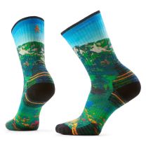 W Hike Targeted Cushion Mountain Lake Print Crew