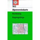 Alpenvereinskarte Hochkönig Hagengebirge Nr. 10/2