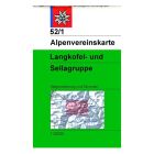Alpenvereinskarte 52/1, Langkofel- und Sellagruppe 1:25.000