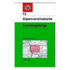 Alpenvereinskarte 13, Tennengebirge 1:25.000