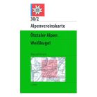 Alpenvereinskarte 30/2, Ötztaler Alpen – Weißkugel 1:25.000