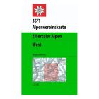 Alpenvereinskarte 35/1, Zillertaler Alpen West 1:25.000