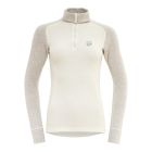 Devold Duo Active Merino 205 Zip Neck W Funktionsshirt - raw white