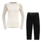Devold Set Duo Active Merino 205 3/4 W Funktionsunterwäsche - raw white/black