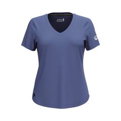 Smartwool Active Ultralite V-Neck SS W Merinoshirt - nightfall blue