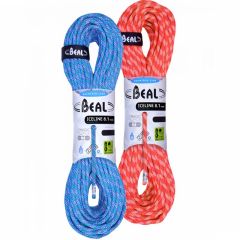Beal Ice Line 8.1mm Golden Dry Halbseil-Set - emeraude-orange