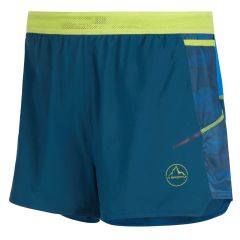 La Sportiva Auster Short M Trailrunningshort - storm blue/electric blue
