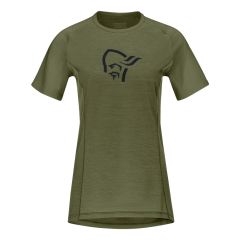 Norrona fjørå wool T-Shirt W - Olive Night