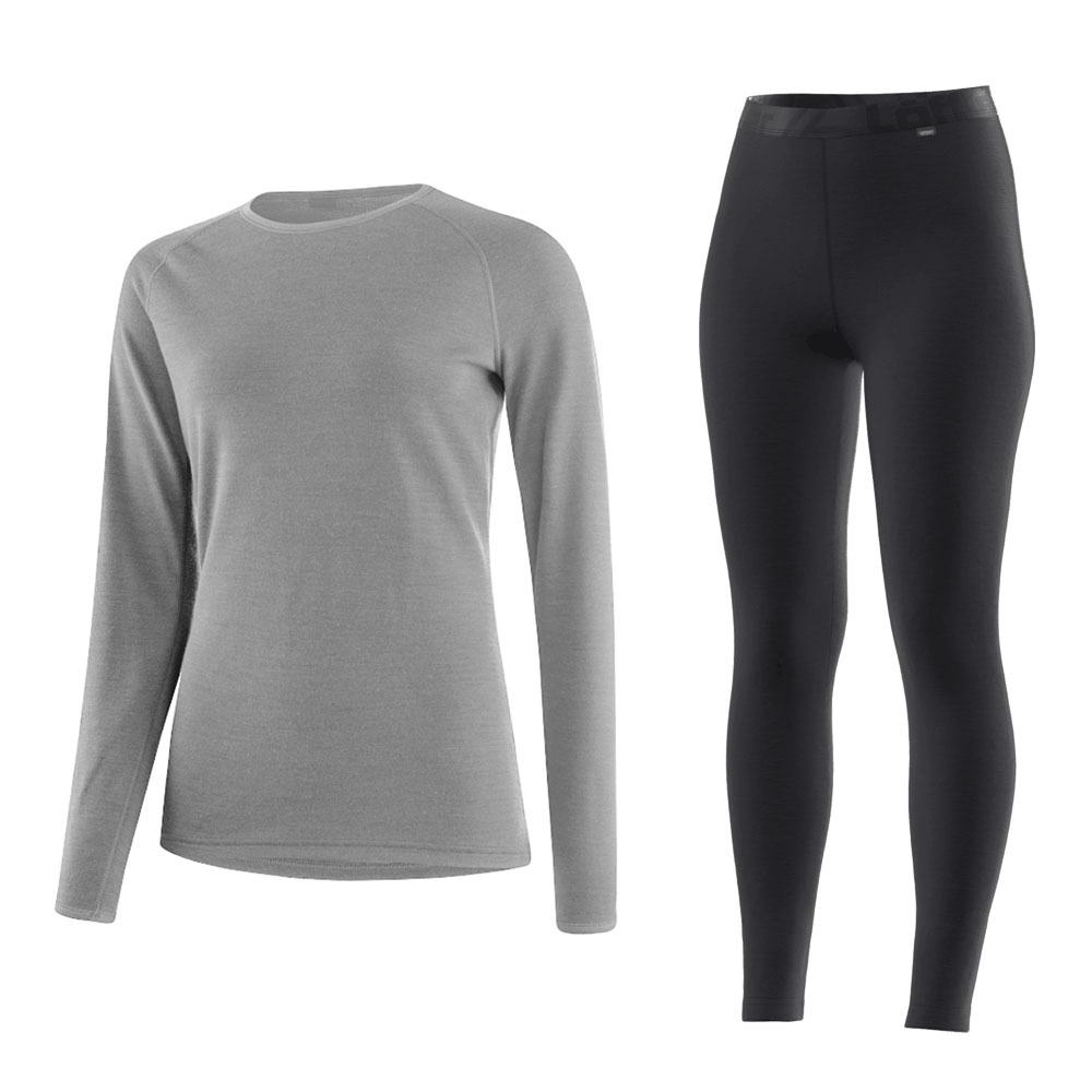 Löffler Pantaloni da Ciclismo Lunghi Stretti Donna - Thermo Elastic - nero 990