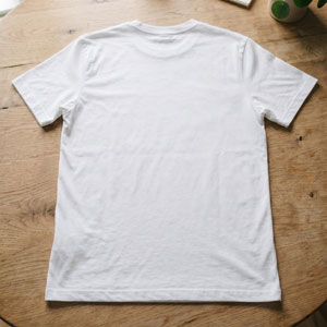 T-Shirt Vorlage weiss Back